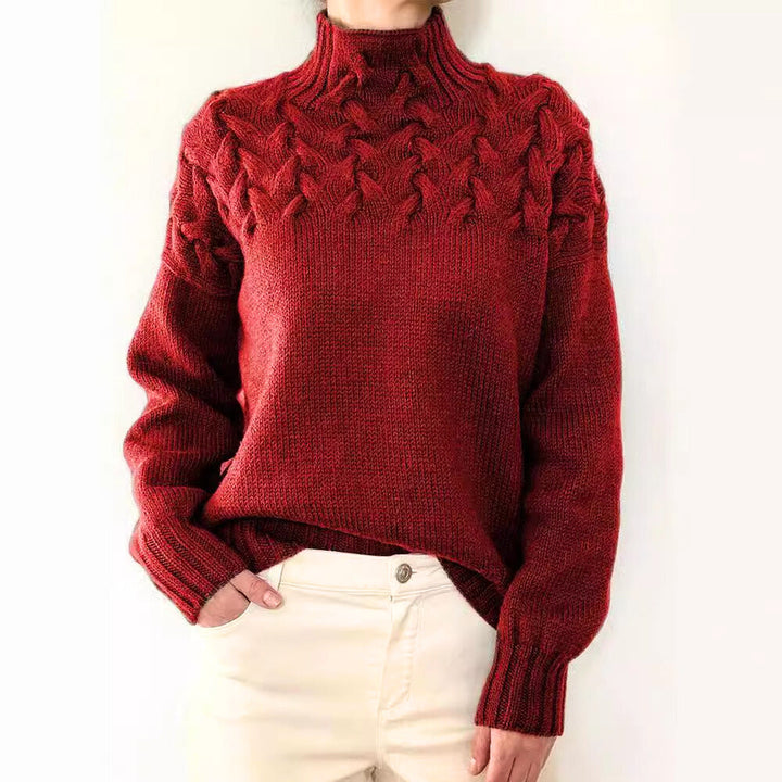 LOELLE CHUNKY KNIT SWEATER